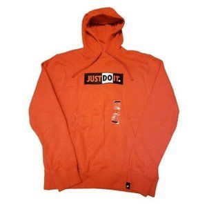 nike just do it hoodie mens orange